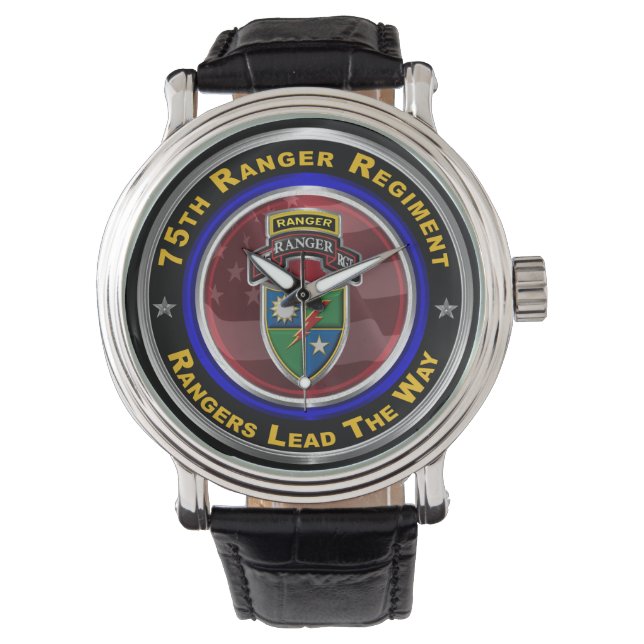 75e Ranger Regiment "Rangers Lead the Way" Horloge (Voorkant)