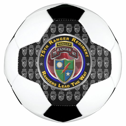75e Ranger Regiment "Rangers Lead the Way" Voetbal (Voorkant)