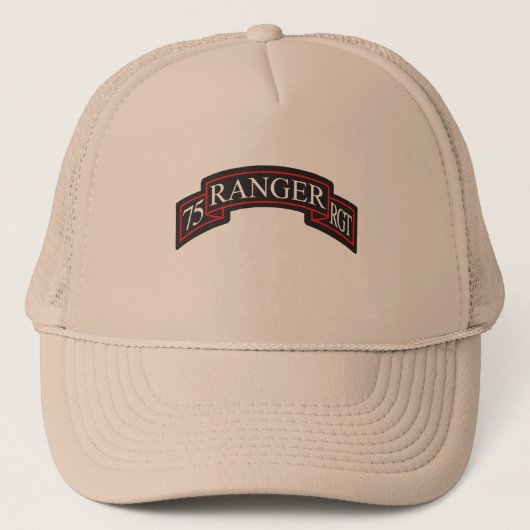 75e Ranger Regiment Scroll Trucker Pet (Voorkant)