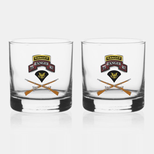 75e Ranger Regiment Specialist Whisky Glas (Voorkant)
