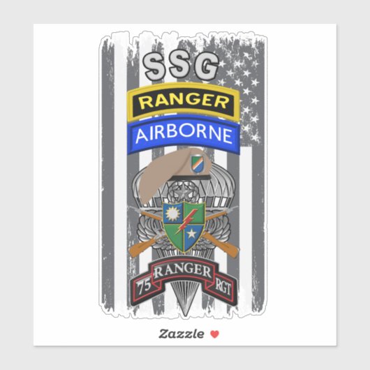 75e Ranger Regiment Sticker (Vel)