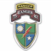 75e Ranger Regiment Sticker (Voorkant)