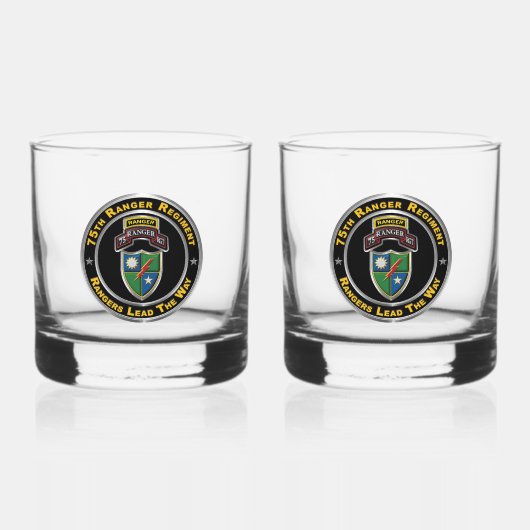 75e Ranger Regiment Whisky Glas (Voorkant)