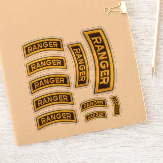 75e Sticker de contour pour vétérans des Rangers d (Carnet)