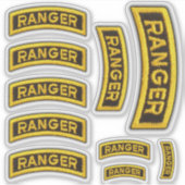 75e Sticker de contour pour vétérans des Rangers d (Devant)