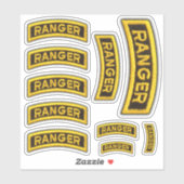 75e Sticker van Rangers Veterans van het leger (Vel)