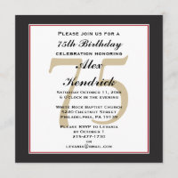 75e uitnodiging ter gelegenheid van de geboorte