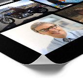 75e verjaardag 55 foto collage JAAR IN DE MAKING Poster (Hoek)