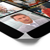 75e Verjaardag 55 Fotocollage Proost op 75 Jaar Poster (Hoek)