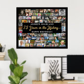 75e verjaardag 86 foto's 75 jaar in de maak poster (Thuiskantoor)