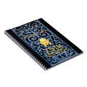 75e verjaardag Art Deco Custom Guest B Notitieboek (Rechterzijde)