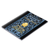 75e verjaardag Art Deco Custom Guest B Notitieboek (Linkerzijde)