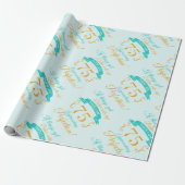 75e verjaardag beter met leeftijd cadeaupapier (Uitgerold)