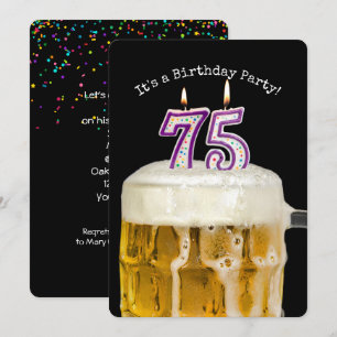 75e verjaardag Bierfeest Kaart
