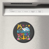 75e verjaardag Cruise B-Day Party Circle Magneet (Insitu (Vaatwasser))