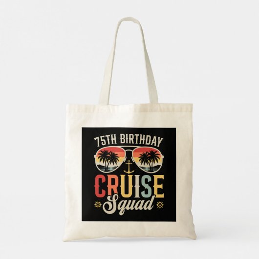 75E Verjaardag Cruise Squad Familie Matching Tote Bag (Achterkant)