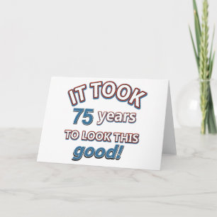 75e verjaardag design kaart