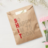 75e verjaardag.. dus blij dat ik 75 ben vandaag gr bedankzakje (Gezegeld)