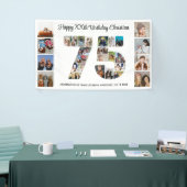 75e verjaardag feestnummer 75 fotocollage spandoek (Beurs)