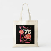 75e verjaardag - Gift Classy Sassy 75 - Fabulous F Tote Bag (Achterkant)