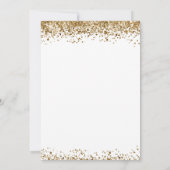 75e verjaardag Glitter uitnodiging (Achterkant)