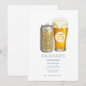 75e verjaardag koude voor de oude kaart (Voorkant / Achterkant)