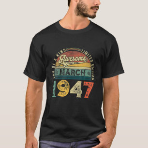 75e verjaardag Mannen Vrouwen 75 Y T-shirt
