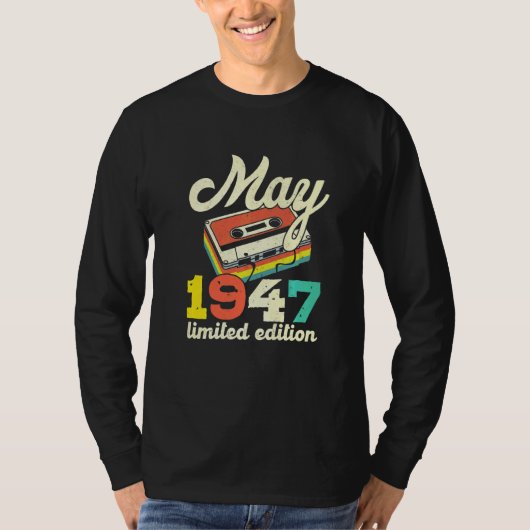 75e verjaardag mei 1947  Cassette T-shirt (Voorkant)