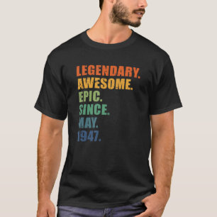 75e verjaardag, mei 1947, Mannen & vrouwen, 75 jaa T-shirt