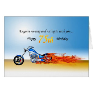 75e verjaardag met een ontstekingsmotor