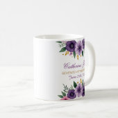 75e Verjaardag Mok – Bloemenkrans met gouden numme (Voorkant rechts)