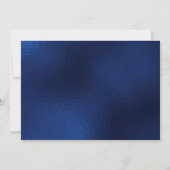 75e verjaardag Navy Blue Balloon Cake Kaart (Achterkant)