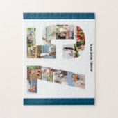 75e verjaardag nummer 75 aangepaste foto collage legpuzzel (Verticaal)