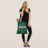 75e verjaardag op de wereld Best Fabulous Dark Gre Tote Bag (Op model)