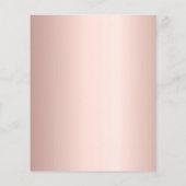 75e verjaardag roos gouden roze confetti uitnodigi (Achterkant)