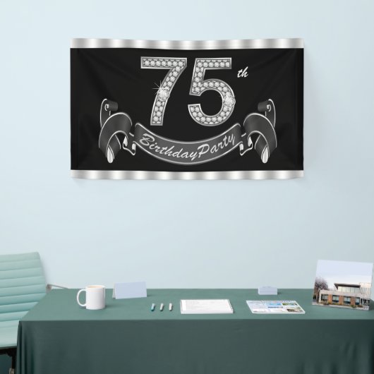 75e verjaardag spandoek (Beurs)