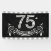 75e verjaardag spandoek (Horizontaal)