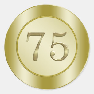 75e verjaardag Sticker