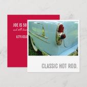 75e verjaardag van de auto - warme weg kaart (Voorkant / Achterkant)