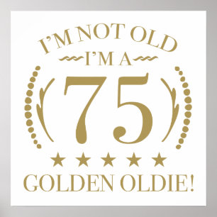 75e verjaardag van de Gouden Oldie Poster