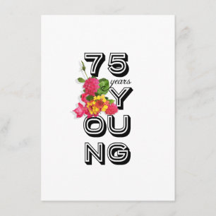 75e verjaardag van de uitnodiging van de Birthday