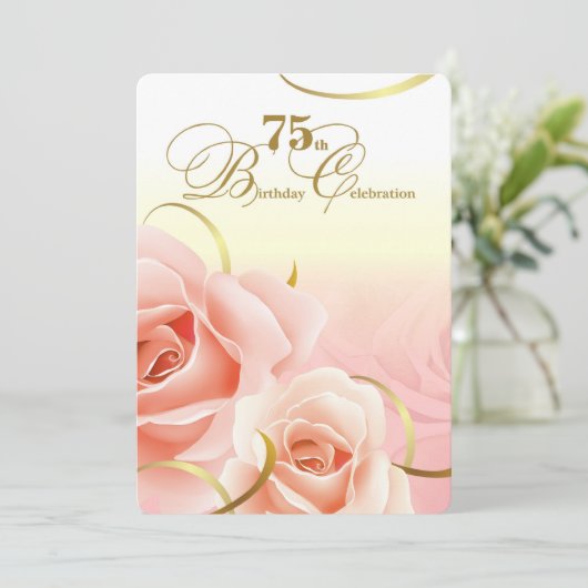 75e verjaardag van de viering van de verjaardag Aa Kaart (Staand voorkant)