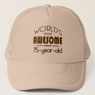 75e verjaardag van de viering van het beste in bru trucker pet