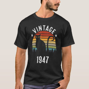 75e verjaardag Vintage 1947 75 jaar oud T-shirt