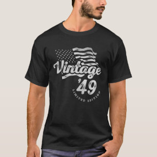 75e Verjaardag Vintage 1949 Cadeaus 75 Jaar Oud T-shirt