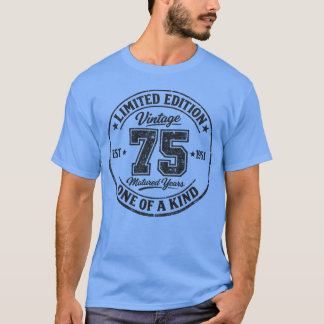 75e verjaardag Vintage 1951 Limited Edition 75 jaa T-shirt