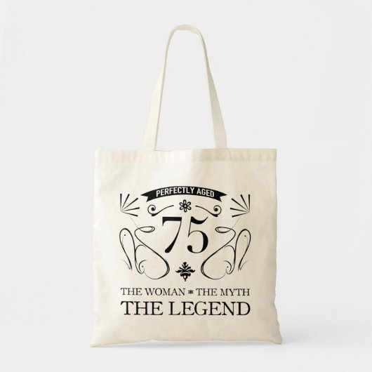 75e verjaardag voor vrouwen tote bag (Voorkant)
