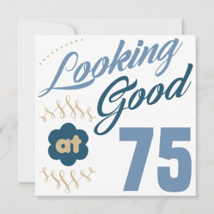 75e verjaardag Ziet er goed uit Kaart
