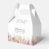 75e Verjaardagsfeest Augustus Geboortemaand Bloem Bedankdoosjes (Voorkant Zijde)