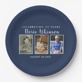 75e verjaardagsfoto, bord